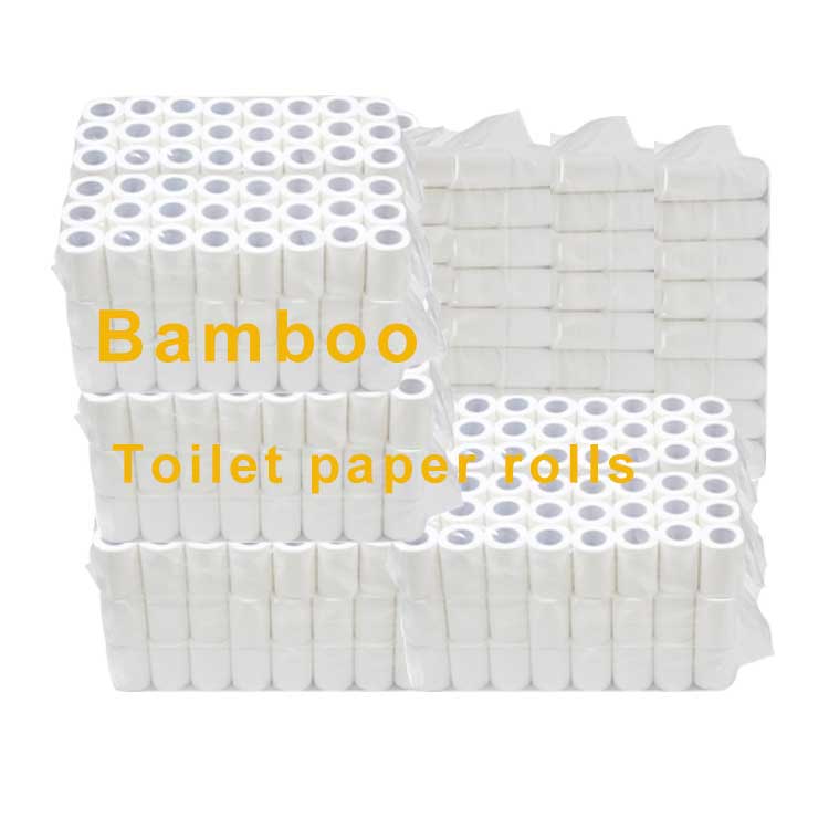 Wholesale cheap white bamboo pulp toilet paper, small roll toilet paper, tear resistant, soft and skin friendly