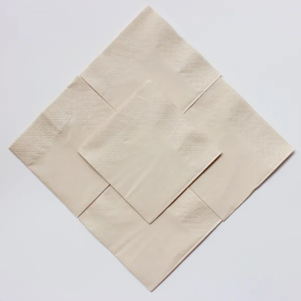custom logo printed brown paper napkins